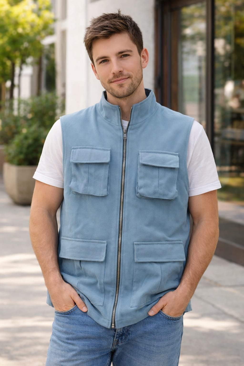 SLEEVELESS JACKET MEN'S